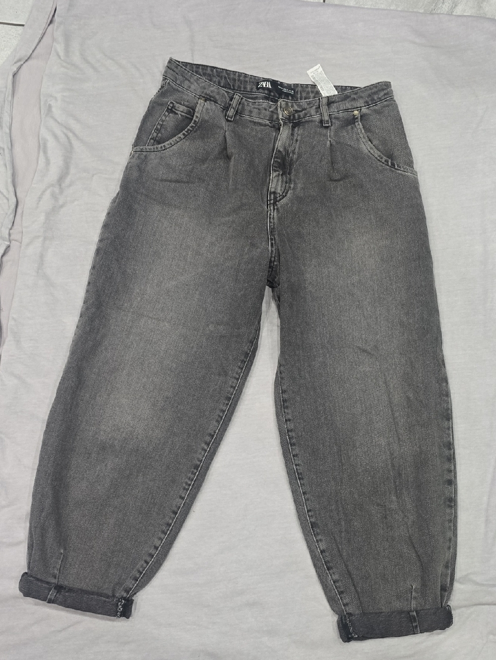 Zara Dark Gray Boyfriend Jeans